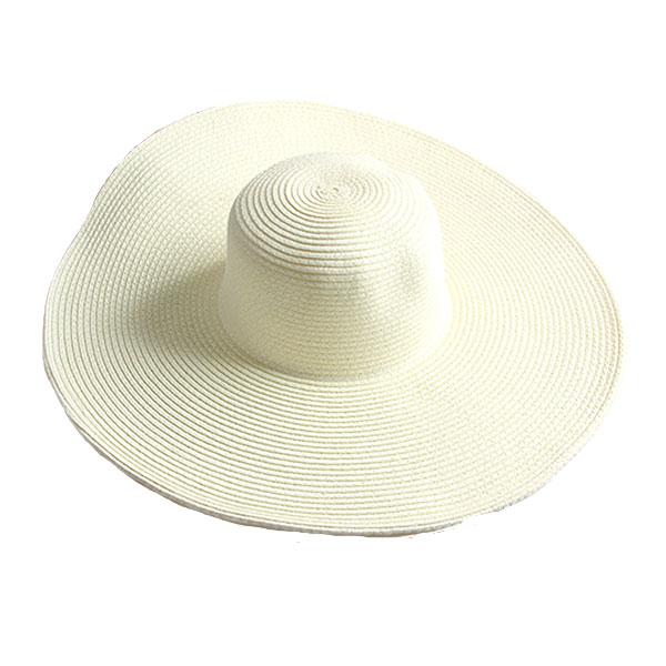 つば広 麦わら帽子 レディースハット 帽子 ストローハット 折りたたみ 大きいサイズ ツバ広 UVカット 紫外線帽子 日よけ帽子 夏 STRAW HAT 6500｜bbdirect｜15