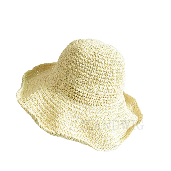 麦わら帽子 ストローハット つば広 南国風 コンパクト 日焼け対策 ペーパーハット つば広 UVカット 紫外線カット 折り畳み アウトドア バカンス CAP6630 |  | 03