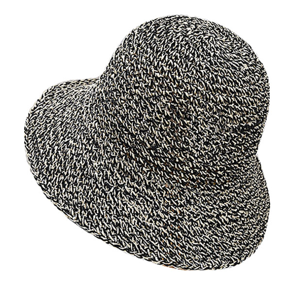 麦わら帽子 つば広 ボーラーハット 手編み ストローハット ミックスカラー UVカット 草編み レディースハット 夏 秋 STRAWHAT 6652 |  | 01