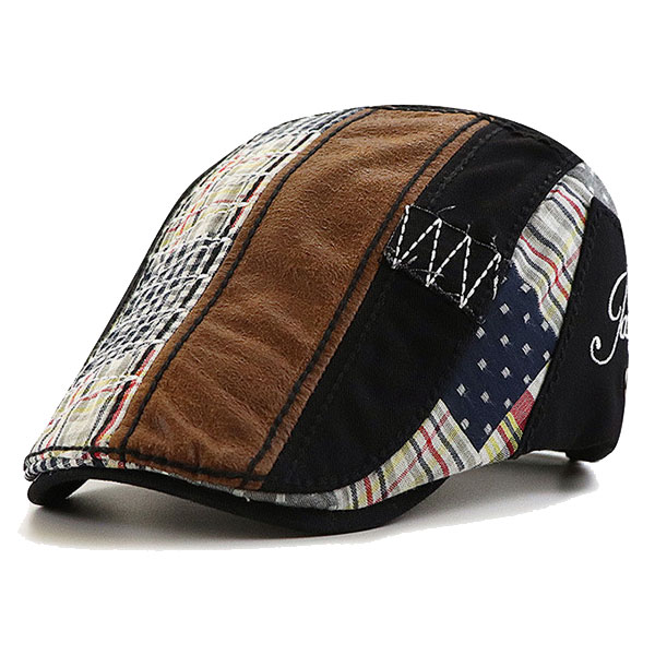 パッチワーク風 ハンチング 帽子 ハンチング キャップ シンプル カラフル 迷彩 ヴィンテージ コットンキャップ ハンチング帽 メンズ レディース CAP 7000 |  | 05