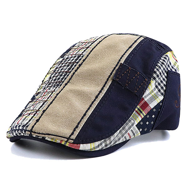 パッチワーク風 ハンチング 帽子 ハンチング キャップ シンプル カラフル 迷彩 ヴィンテージ コットンキャップ ハンチング帽 メンズ レディース CAP 7000 |  | 02
