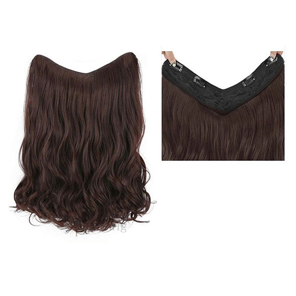 エクステ カール V字型 襟足ウィッグ 耐熱 エクステンション ロング ミディアムカール ウィッグ 付け毛 つけ毛 ウイッグ えりあし WIG EXT 007cl |  | 03