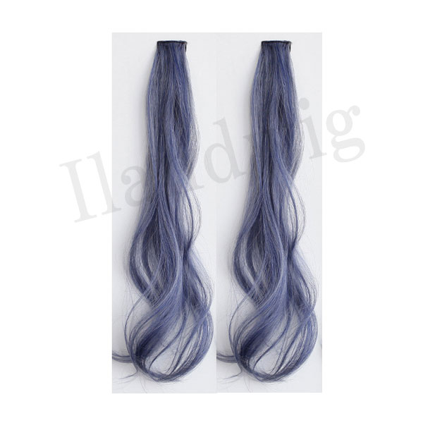 エクステ ワンタッチ インナーカラー くすみカラー 編み込み 2本セット ウィッグ クイックアレンジ カール 耐熱 エクステンション 付け毛 襟足 WIG EXT011 |  | 09