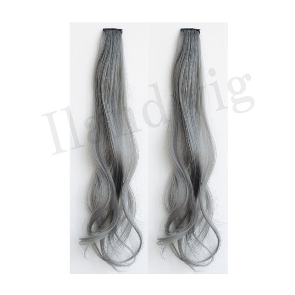 エクステ ワンタッチ インナーカラー くすみカラー 編み込み 2本セット ウィッグ クイックアレンジ カール 耐熱 エクステンション 付け毛 襟足 WIG EXT011 |  | 08