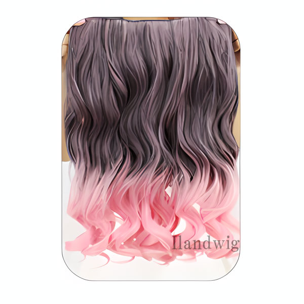 グラデーション エクステ ウィッグ ストレート カール カラーウィッグ ロング エクステンション 耐熱 カラフル 付け毛 つけ毛 コスプレ襟足 WIG EXT 021 |  | 10