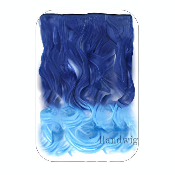 グラデーション エクステ ウィッグ ストレート カール カラーウィッグ ロング エクステンション 耐熱 カラフル 付け毛 つけ毛 コスプレ襟足 WIG EXT 021 |  | 26