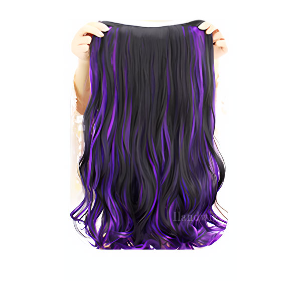 メッシュ入り エクステ ウィッグ カラーエクステ ロング ストレート カール グラデーション エクステ 耐熱 カラフル 付け毛 つけ毛 コスプレ WIG EXT 023 |  | 04