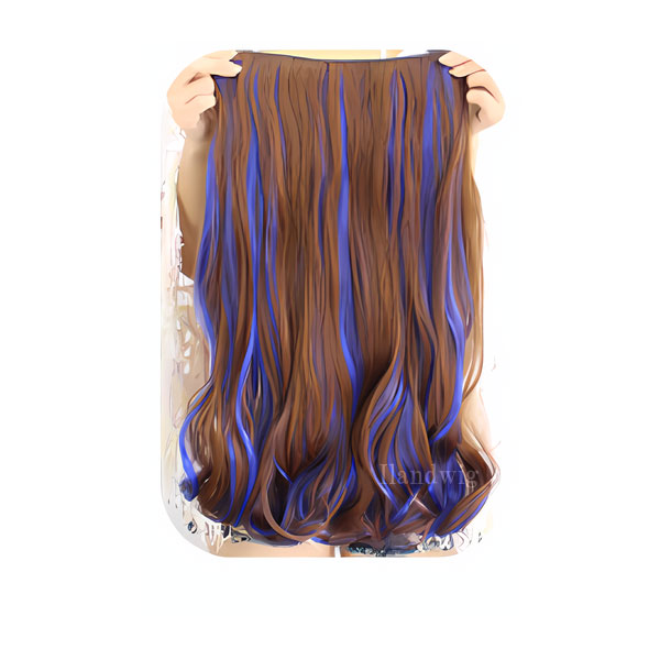 メッシュ入り エクステ ウィッグ カラーエクステ ロング ストレート カール グラデーション エクステ 耐熱 カラフル 付け毛 つけ毛 コスプレ WIG EXT 023 |  | 24