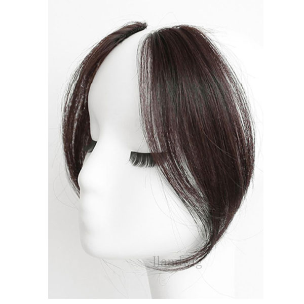 サイドバング 2本セット 前髪ウィッグ 姫毛 バングヘア エクステ ウイッグ エクステンション 付け毛 つけ毛 MG 001f |  | 03