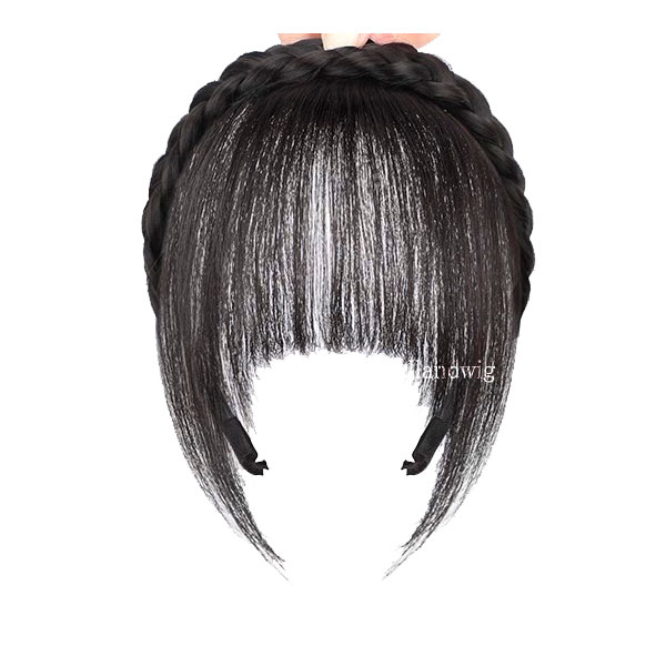 カチューシャ付 前髪ウィッグ エクステ 三つ編みカチューシャ ヘアバング シースルーバング ぱっつん前髪 ウイッグ エクステンション 付け毛 つけ毛 MG 004 |  | 06