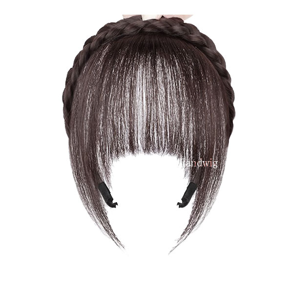 カチューシャ付 前髪ウィッグ エクステ 三つ編みカチューシャ ヘアバング シースルーバング ぱっつん前髪 ウイッグ エクステンション 付け毛 つけ毛 MG 004 |  | 07