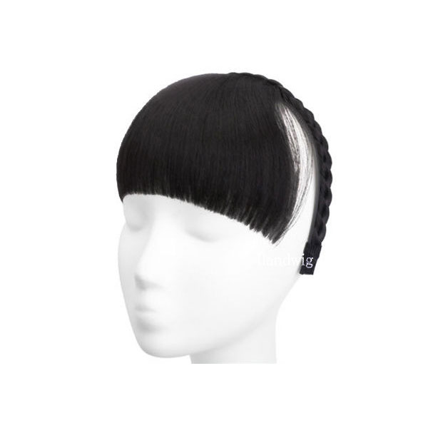 カチューシャ付 前髪ウィッグ エクステ 三つ編みカチューシャ ヘアバング シースルーバング ぱっつん前髪 ウイッグ エクステンション 付け毛 つけ毛 MG 004 |  | 10