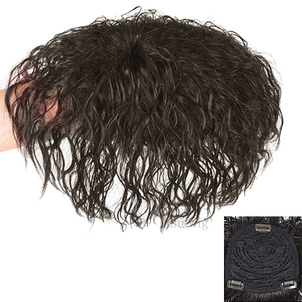 トップピース ゆるカール 耐熱 ボリューム ヘアピース 前髪ウィッグ つむじ ヘアトップピース トップカバー エクステ 付け毛 かつら WIG MG 008 |  | 02