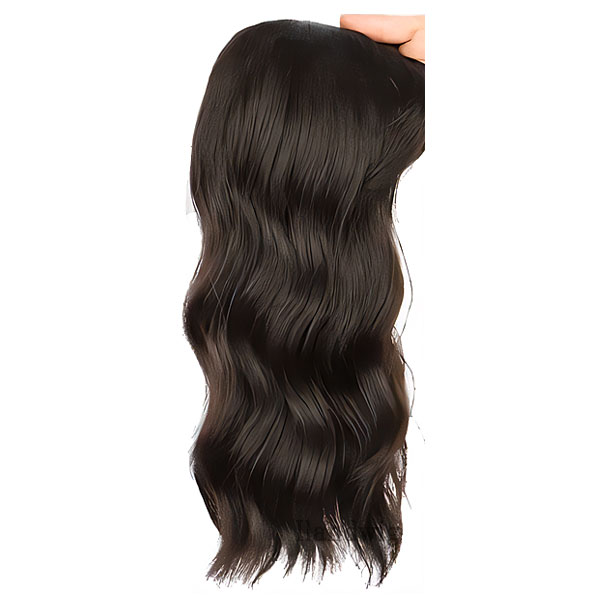 トップピース ボリューム 前髪ウィッグ ゆるカール ソバージュ つむじ センター分け ヘアトップピース トップカバー エクステ 付け毛 かつら WIG MG 012 |  | 02