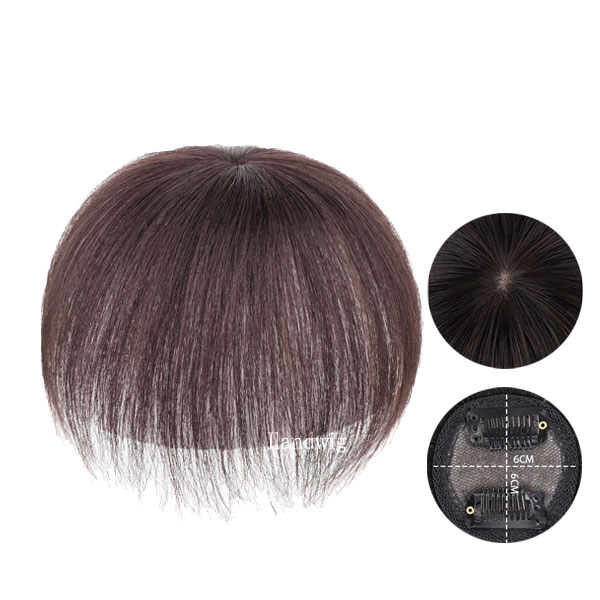 ★値下げ中★　ヘアピース　部分ウィッグ　人毛100%　フラッティス　ブラック 楽天市場】人毛100％ 部分ウィッグ ヘアピース L つむじ 8×12cm