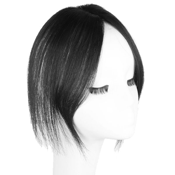 人毛 トップピース ストレート ヘアピース トップカバー 手植え 25cm 部分ウィッグ 前髪付き ワンレン 増毛部分かつら ウイッグ かつら つけ毛 WIG MGH 025 |  | 02