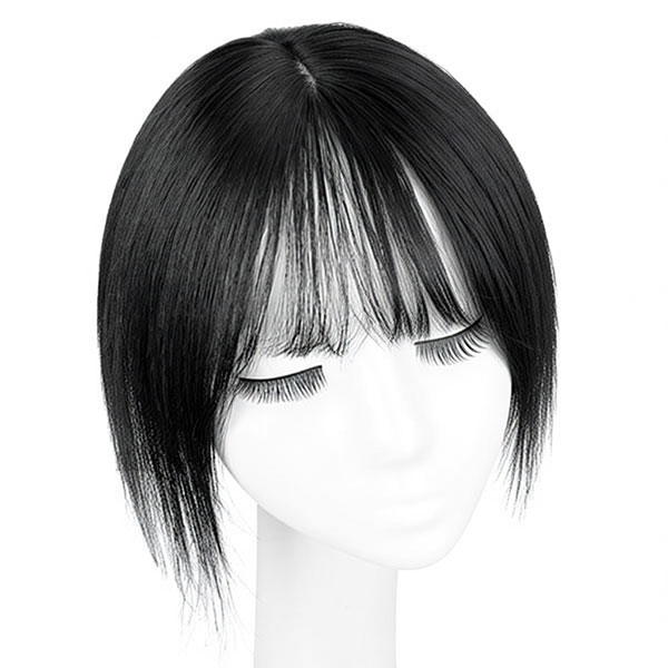 人毛 トップピース ストレート ヘアピース トップカバー 手植え 25cm ワンレン 前髪付き 部分ウィッグ 増毛部分かつら ウイッグ かつら つけ毛 WIG MGH 026 |  | 01
