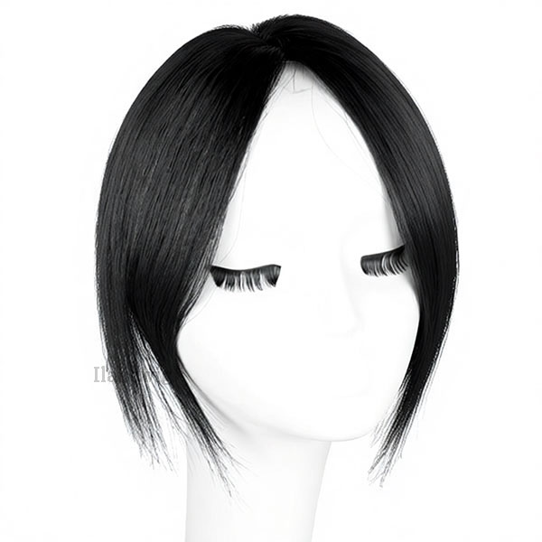 人毛 トップピース ストレート ヘアピース トップカバー 手植え 25cm ワンレン 前髪付き 部分ウィッグ 増毛部分かつら ウイッグ かつら つけ毛 WIG MGH 026 |  | 02