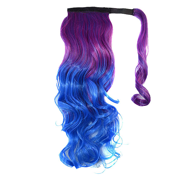 ポニーテール カラーポイントウィッグ マジックテープ ウィッグ  カール グラデーション マジックポニーテール エクステ ウイッグ 付け毛 つけ毛 WIG POINT 010 |  | 08