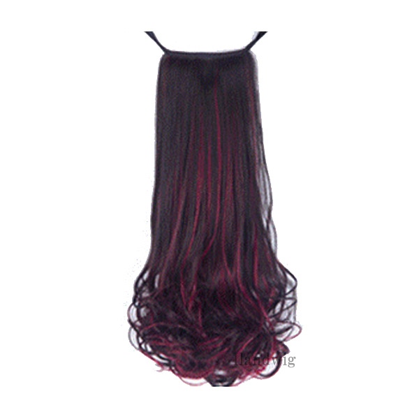 ポイントウィッグ エクステ リボン式 ツートンカラー カラフル グラデーションカラー カール ストレート ソバージュ ロング メッシュ入り 耐熱 wig point 013 |  | 04