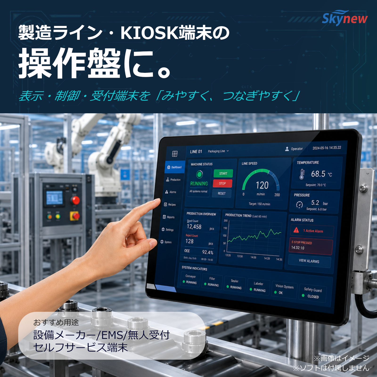 産業用 タッチパネルPC デスクトップPC 産業 工業 業務用 Win11