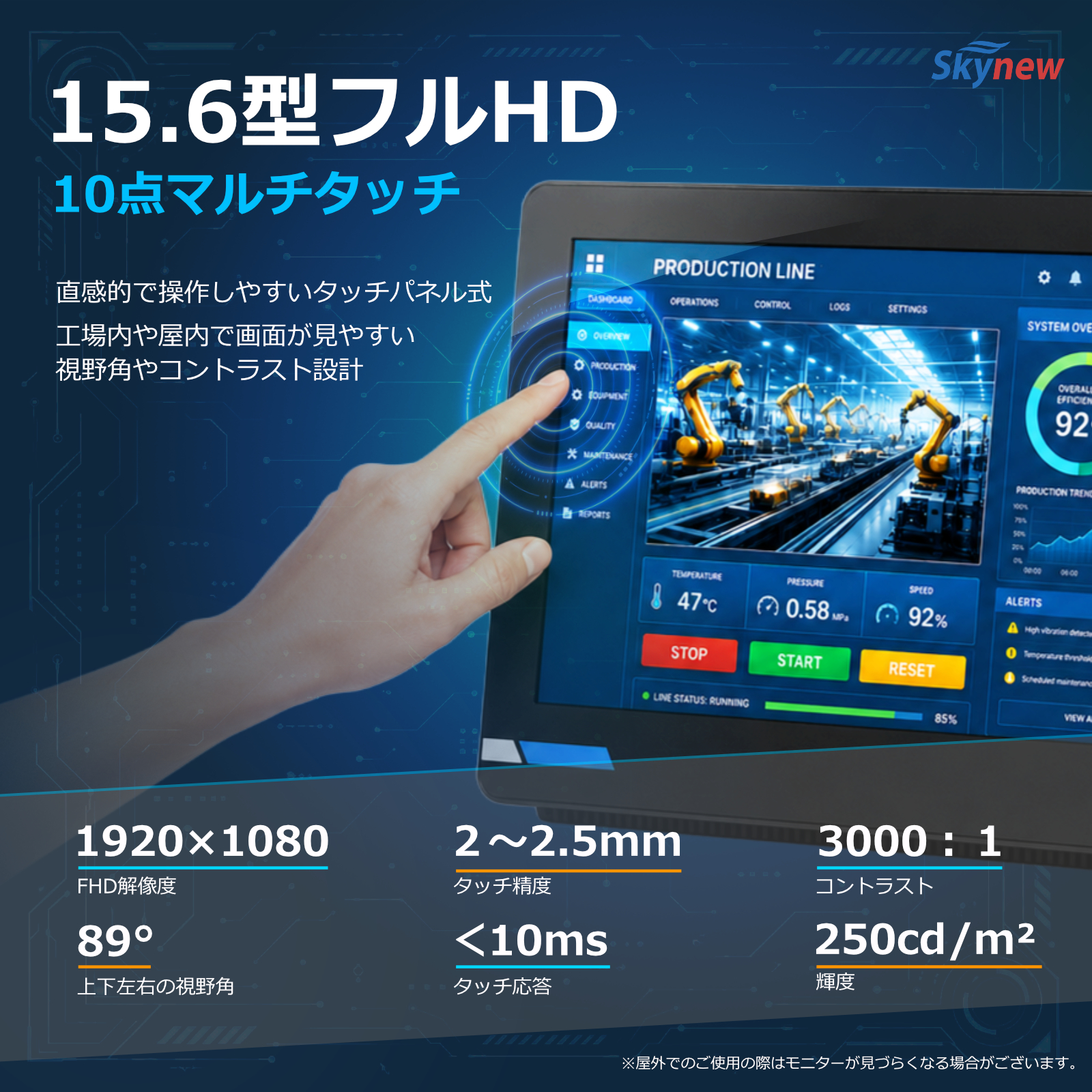 産業用 タッチパネルPC デスクトップPC 産業 工業 業務用 Win11