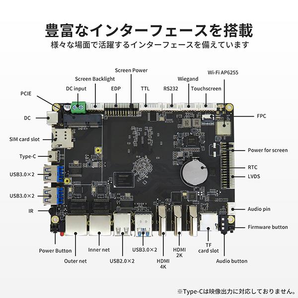 Skynew シングルボードコンピュータ マザーボード Rockchip RK3399
