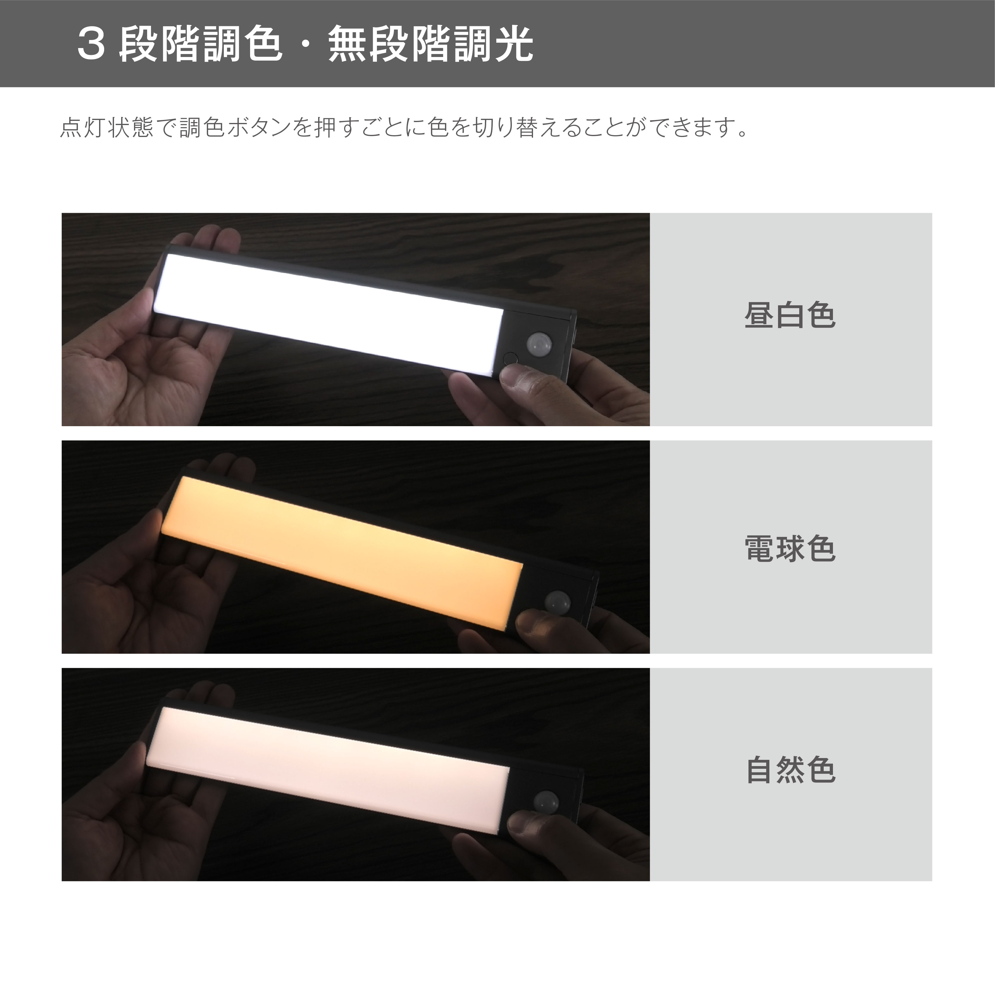 センサーライト 人感 室内 玄関灯 LEDライト USB充電 自動点灯
