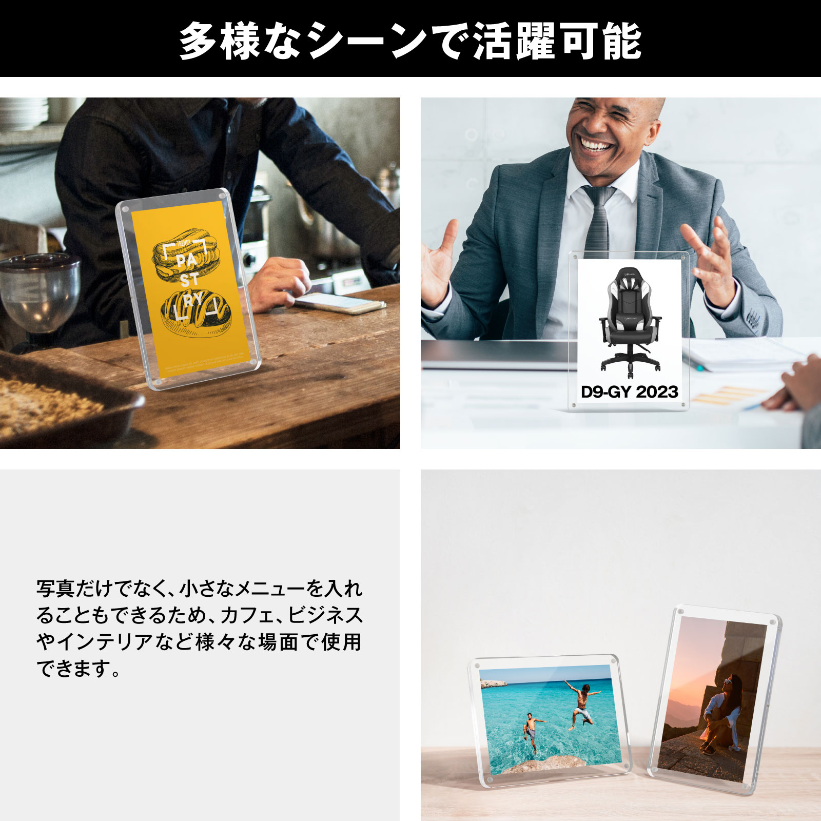フォトスタンド 写真立て フォトフレーム はがきサイズ A6