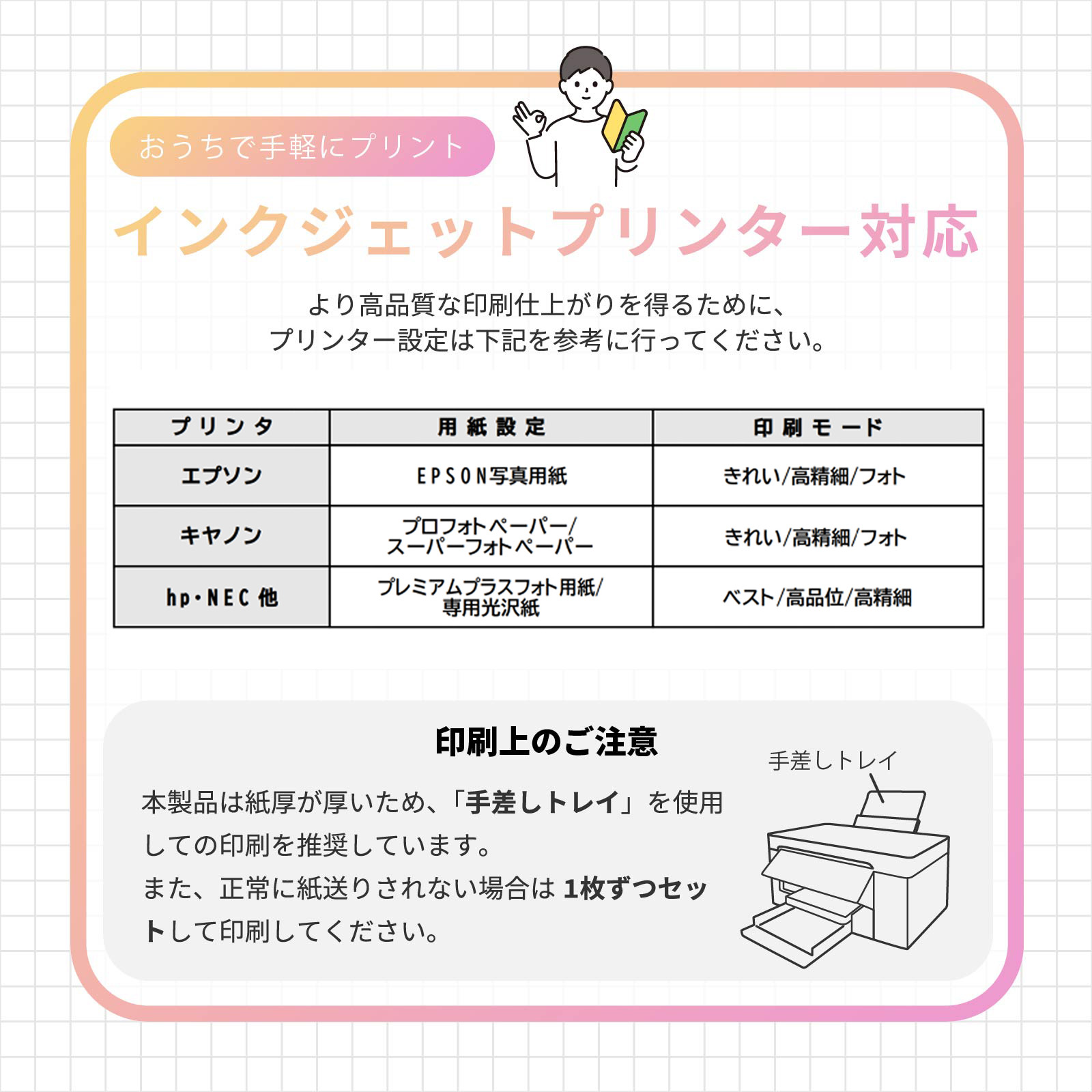 写真用紙 RCフォト半光沢紙 A3ノビ 60枚 紙厚0.27mm 厚手 片面印刷