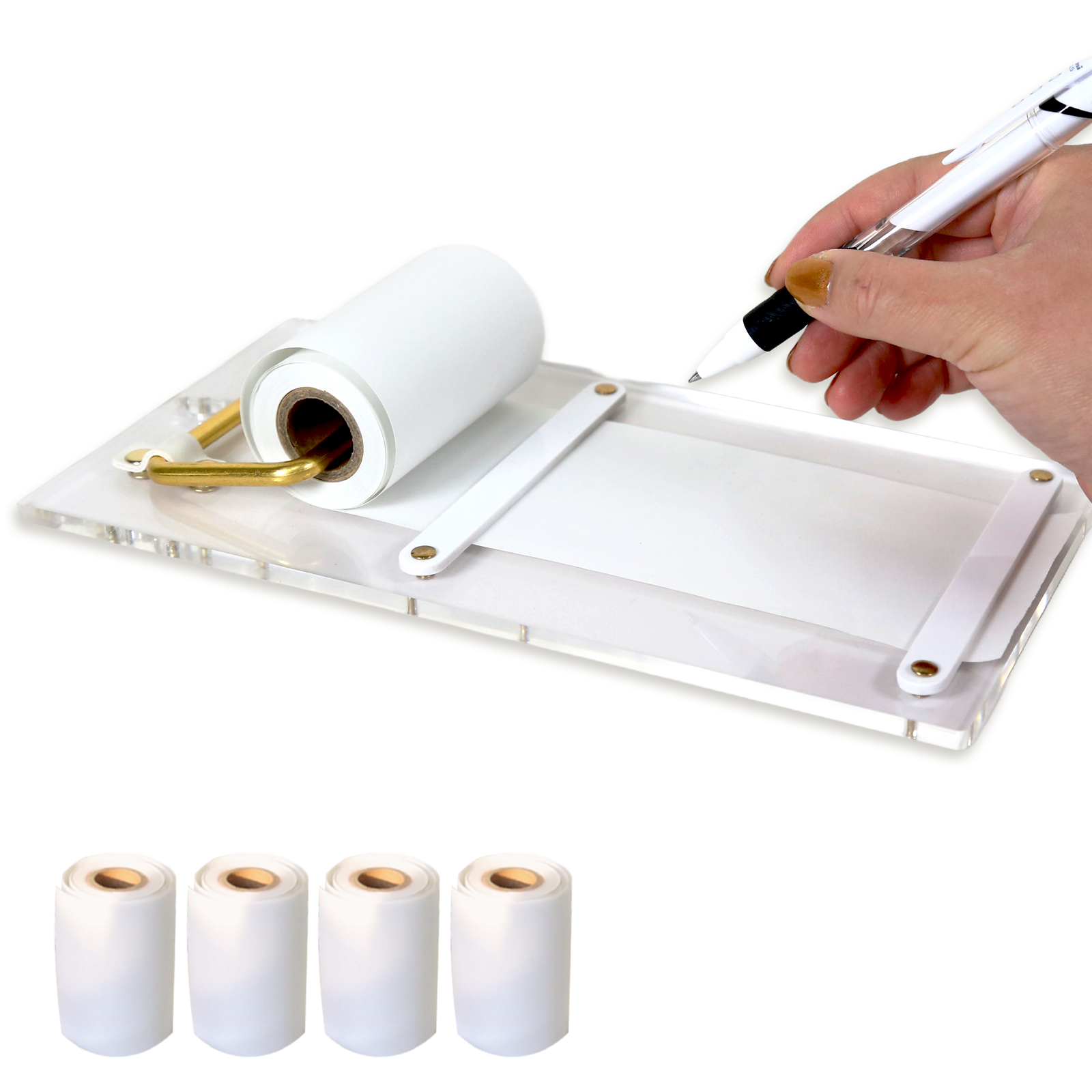 メモ帳 キッチン ロール紙 文房具 透明 おしゃれ プレゼント