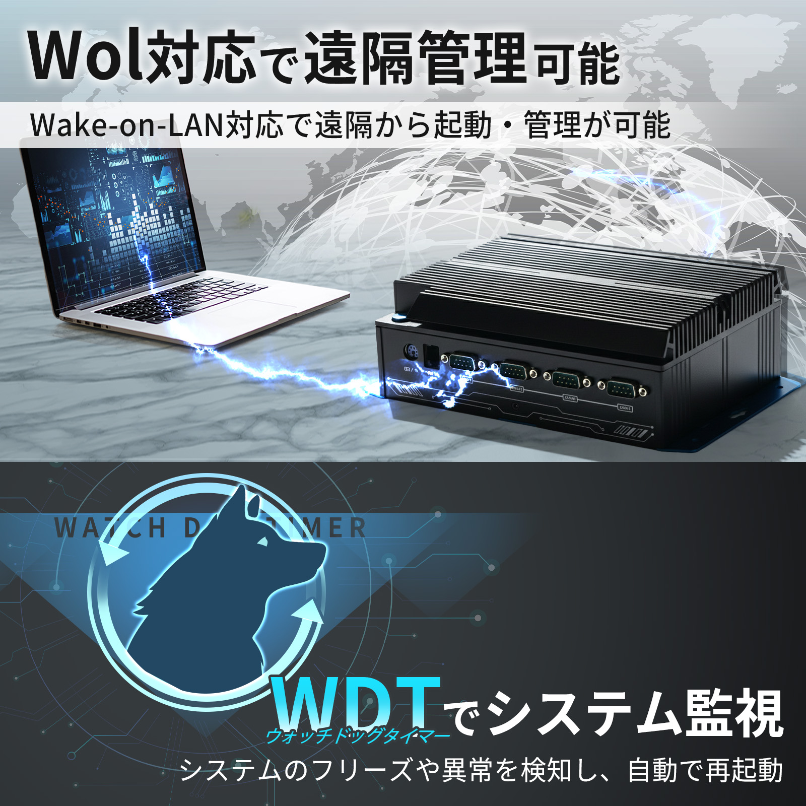 Skynew ファンレスミニPC 産業用 Windows11 Intel i5 / 16GB / 512GB