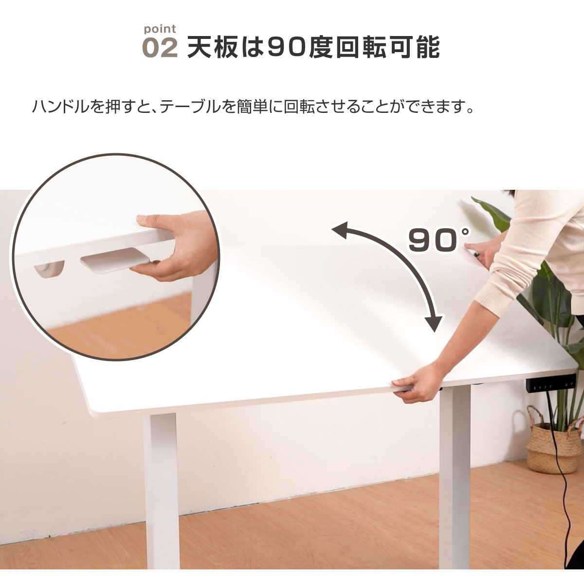 E-WIN 折りたたみ 昇降デスク 手動 スタンディングデスク　ホワイト Amazon | E-WIN 折りたたみ 昇降デスク キャスター付き ガス圧式