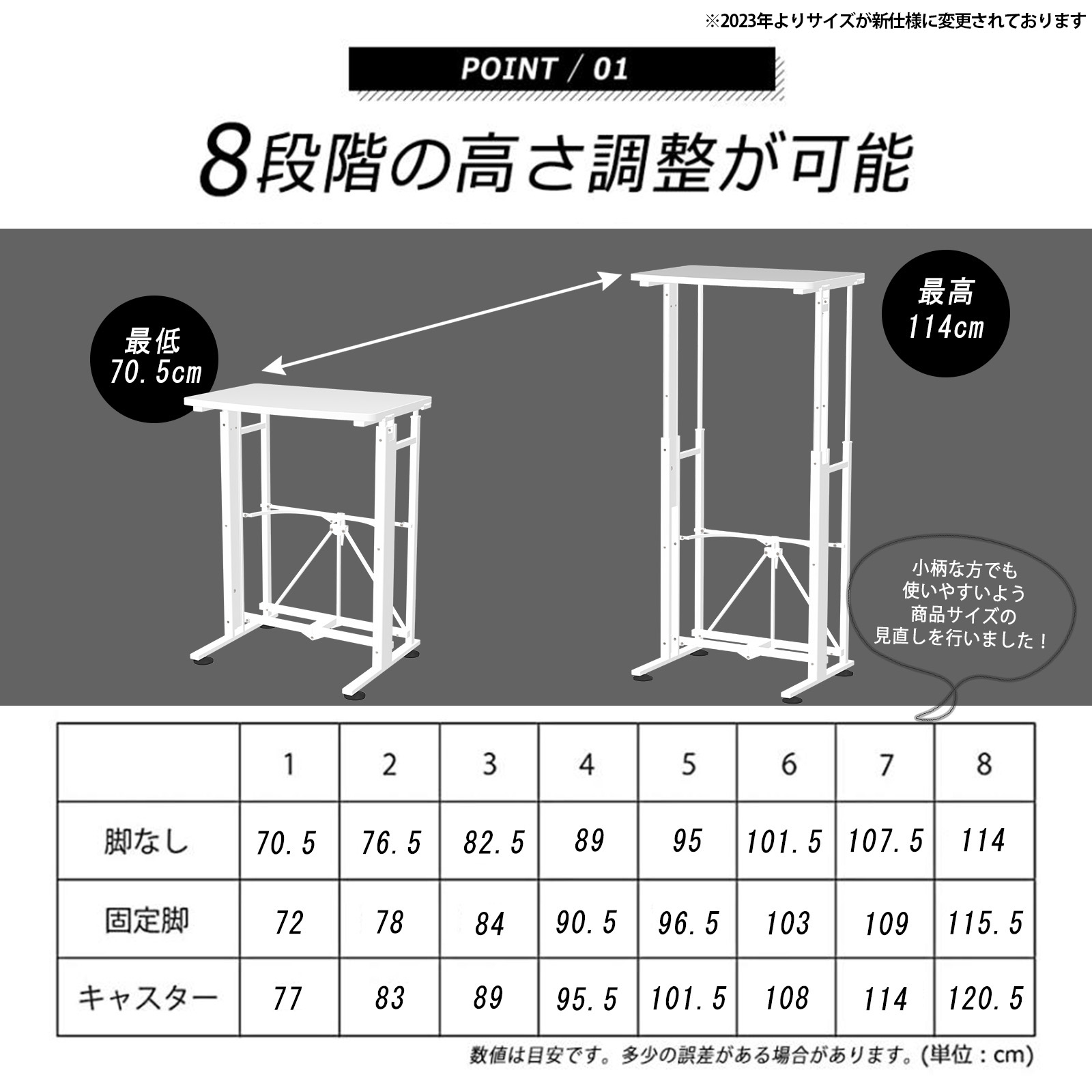 スタンディングデスク 昇降デスク 手動 折りたたみ オフィスデスク お