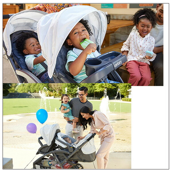 お取り寄せ/センチュリー ストロール オン デュオ ダブル ストローラー