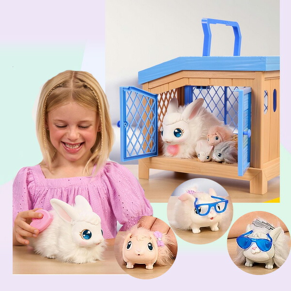 ウサギとクマの屋外遊具セット お取り寄せ/リトルライブペット ママ サプライズ トイ セット お世話
