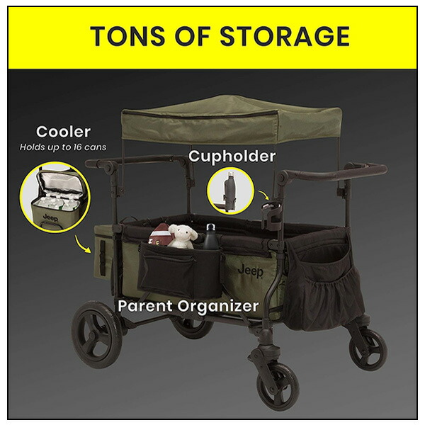 お取り寄せ/ジープ デラックス ラングラー ストローラー ワゴン 2人