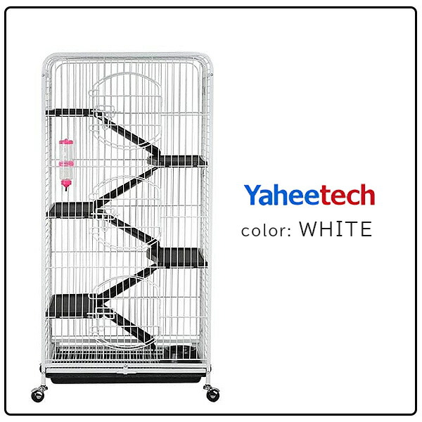 Yaheetech 52インチ ペットケージ 6段 大型 キャスター付き 小動物用 