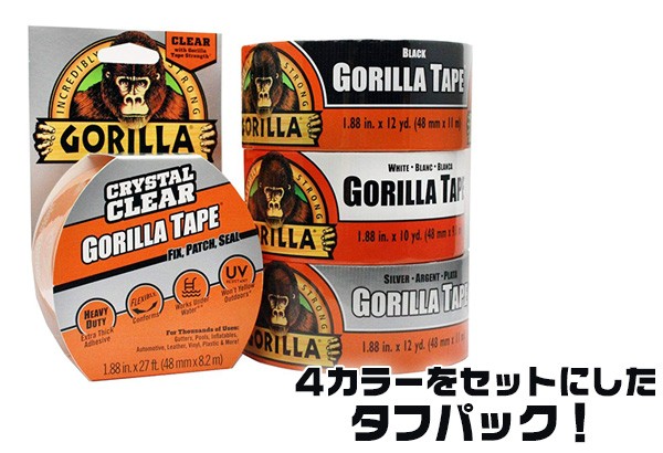 Gorilla (ゴリラ) タフクリア 両面XLマウントテープ - 車用工具、修理