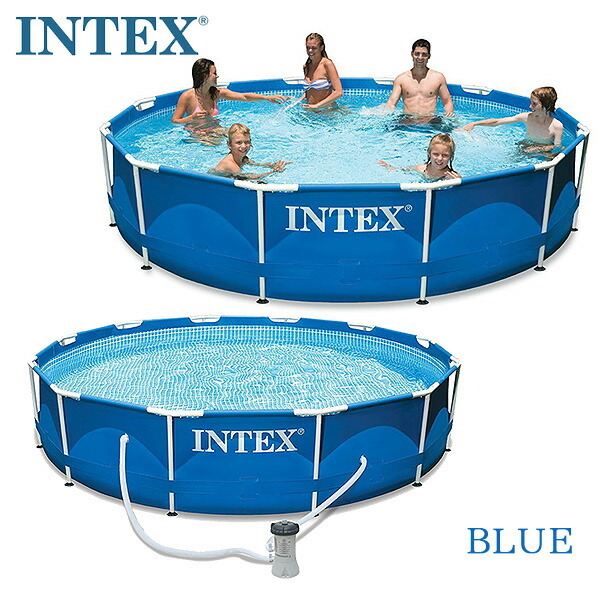 INTEX インテックス プール セット 丸形 直径約L366cm 家庭用プール 大型プール 浄化フィルターポンプ :  60141100-26711eh-28211st : BBRベビー - 通販 - Yahoo!ショッピング