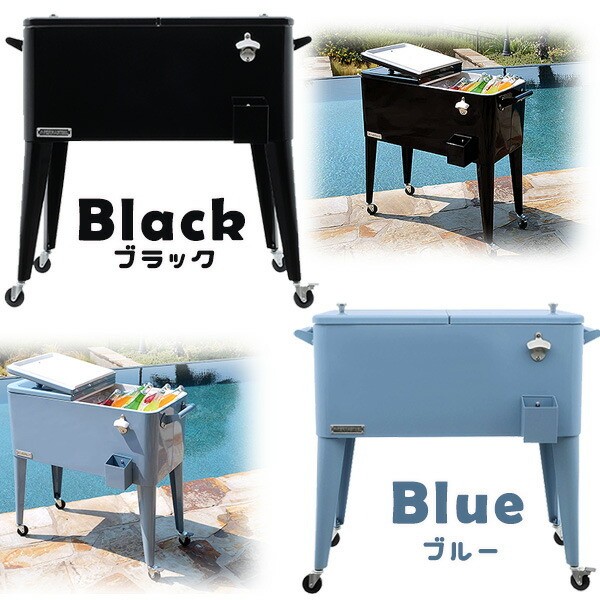 Permasteel ローリング パティオ クーラー 80QT 容量約75L クーラー 