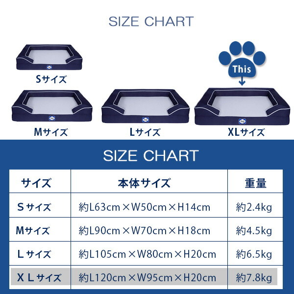 ドッグベッド/XLサイズ/大型犬用/シーリー ラックスプレミアム