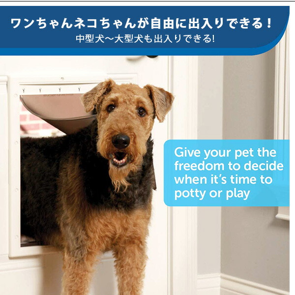 PetSafe ペットセーフ プラスチック ペットドア Mサイズ Lサイズ DIY