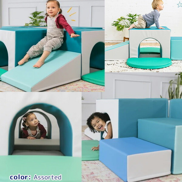 楽天市場】【お取り寄せ】【プレイセット】ECR4Kids フォー トンネル メイズ クライマー 積み木 すべり台 ブロック 室内遊び クッション  キッズスペース キッズコーナー キッズルーム おもちゃ 室内遊具 ベビー ECR4Kids Four Tunnel Maze Climber :  BBR-baby 1号店