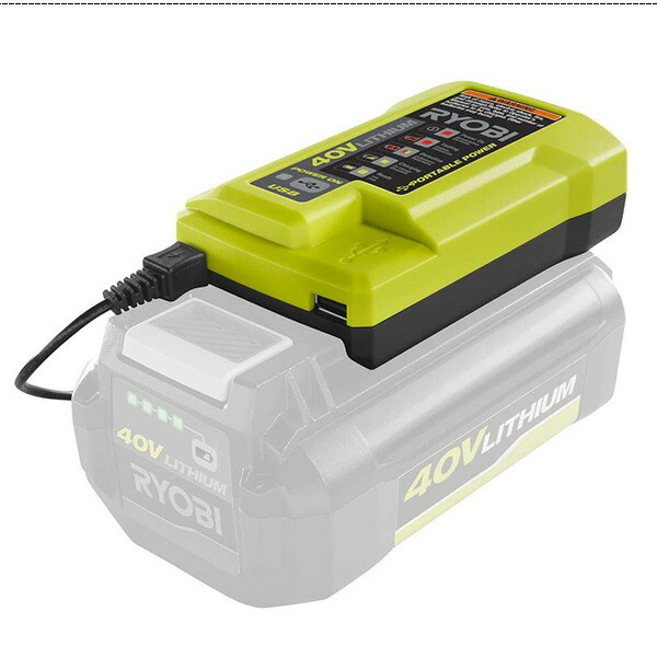 Ryobi ONE+ 40V 2-In-1 バッテリー/USB チャージャー 充電器 リョービUSA リチウムイオンバッテリー対応  :OP403A:BBRベビー - 通販 - Yahoo!ショッピング