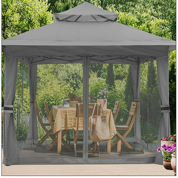 ABCCANOPY ガゼボ テント 3.9×3.9×2.7m パティオ タープ ABCCANOPY ガゼボ テント 3.9×3.9×2.7m パティオ タープ