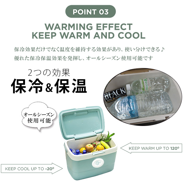 クーラーボックス 小型 LIVING OVOJE アイスボックス 21L