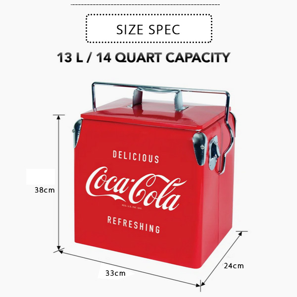 Coca Cola コカ・コーラ ヴィンテージ アイスチェスト クーラー 14QT 容量約13L クーラーボックス : BBRベビー - 通販 -  Yahoo!ショッピング