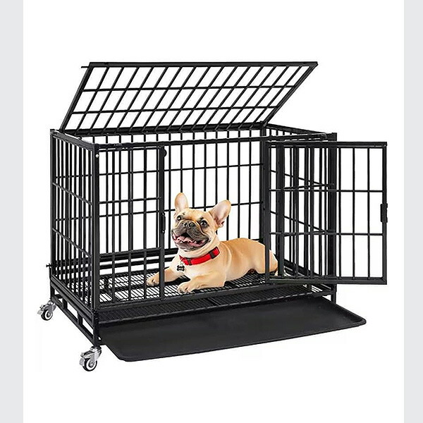 お取り寄せ/Homey Pet スタッカブル 2段 ドッグ クレート ペットケージ