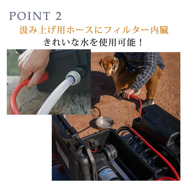 WaterPORT ハイドロスプレー 米国直輸入 ポータブル 電動 シャワー